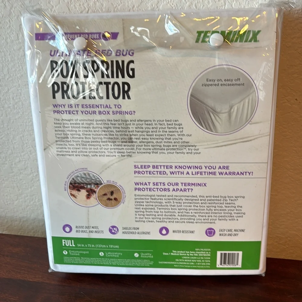 Terminix Ultimate Box Springs Protector - Full size NWT